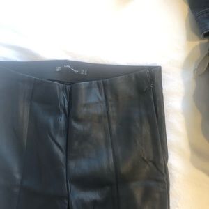 Zara faux leather leggings